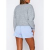 Coolmee Women Open Front Button Down Crop Sweater Cardigan Long Sleeve Lightweight Knit Pullover Fall Outfits Coats - 2 of 4