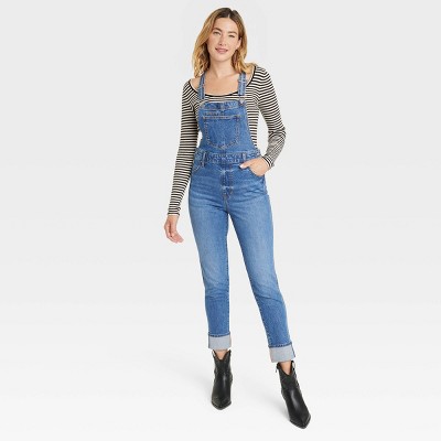 Long denim dungarees - Woman