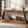 Tribesigns 2-Tier Farmhouse Console Table, 70.87" Extra Long Entryway Table with Storage - 2 of 4