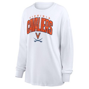 NCAA Virginia Cavaliers Women's White Long Sleeve T-Shirt - 1 of 3