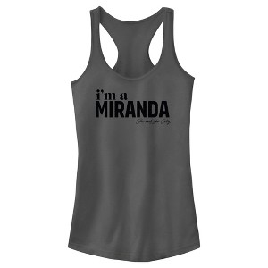 Junior's Women Sex and the City I'm a Miranda Text Racerback Tank Top - 1 of 4