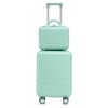 Cesicia 20" Combination Lock Luggage with 14" Cosmetic Case - 2 of 4