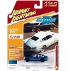 1954 Chevrolet Corvair Concept Car Bright Blue Metallic with Black Stripes Limited Ed 1/64 Diecast Model Car by Johnny Lightning - 3 of 3