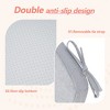 ChicFurnit 2PCS Seat Cushion Trapezoid Size Premium Soft Cotton Filling Non Slip Design Comfortable Durable for Living Room, Gray, 17"*16.5"*2.2" - 4 of 4
