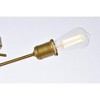 Elegant Lighting Xavier 3 lights flush mount in brass - 4 of 4