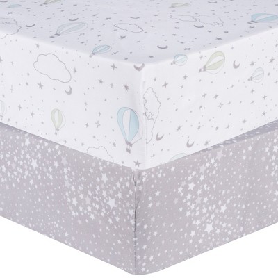 Image of Sammy & Lou Fitted Crib Sheet - Starry Dreams 2pk