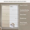 Dsvimoy Curtain Panel Galen Matte Cordless Roman Blind for Chic Living Areas, Off-White, 5.3"*9.25"*8.07" - 4 of 4