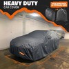 Mockins Heavy Duty Medium Sedan Car Cover - 190"x75"x60" - 250g PVC Cotton Lining - 3 of 4