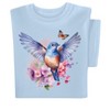 Collections Etc Bluebird Watercolor Short Sleeve Graphic T-Shirt - 4 of 4