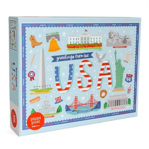 Pippi Post Jigsaw Puzzles Greetings from the USA - 500pc - 1 of 4