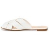 Journee Collection Womens Haize Tru Comfort Foam Slide Low Block Heel Sandals White 6 - 2 of 4