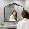 Apmir Arch High Quality Aluminum Alloy Framed French Cleat Mounted Baroque Wall Decor Bathroom Vanity Mirror with 3-Year Warranty - 3 of 4