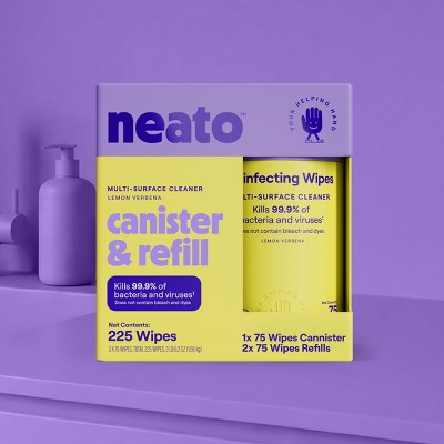 neato All-Purpose Cleaners Starter Kit -1 Canister 2 Refills - Lemon