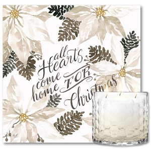 Courtside Market Come Home for Christmas Artboard & 13.5oz 3-Wick Candle Set - 1 of 3