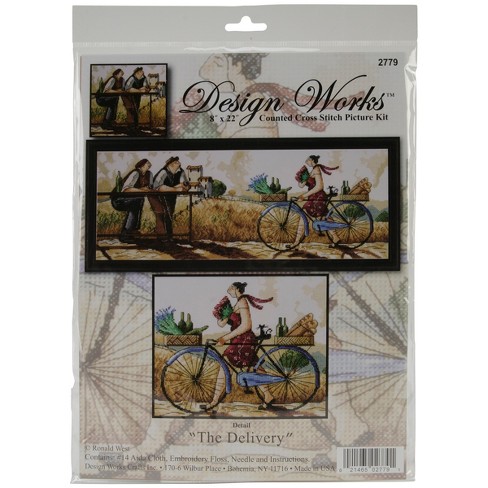 Design Works Counted Cross Stitch Stocking Kit 17 Long-Stained Glass (14  Count)
