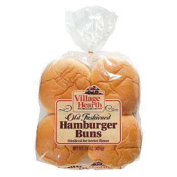 Village Hearth Hamburger Buns - 15oz/8ct