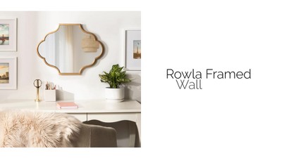 Rowla Black Scalloped Full Length Wall Mirror