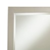 Possini Euro Design Metzeo Rectangular Vanity Wall Mirror Modern Beveled Glass Brushed Nickel Metal Frame 33" Wide for Bathroom Bedroom Home Entryway - 3 of 4