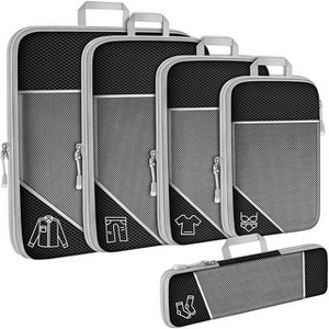 GustoWave Ultralight Suitcase Organiser Bags Set - 5 Expandable Packing Cubes for Travel Essentials, Carry-on Luggage Suitcase - 1 of 4