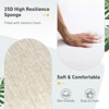 Aoodor Outdoor High Back Dining Chair Cushion Set, Water Proof & Stain Resistant, Polyester Fabric Cover with Ties and Zipper, Set of 2 - 4 of 4