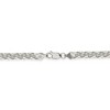 Black Bow Jewelry Men's 6mm, Sterling Silver Round Solid Spiga Chain Necklace - 3 of 4