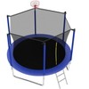 JUJABU 8-FT Safety Trampoline With 6 Fence Poles, Rust-Proof Steel Structure, Load Capacity 240 Lbs - 3 of 4