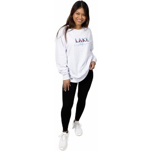 Pavilion Gift Company - Lake Life - M/L White Cotton Blend French Terry Sweatshirt - Sweatshirts - 1 of 4
