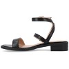 Journee Collection Womens Gigie Ankle Strap Stacked Heel Sandals - 2 of 4
