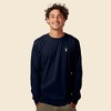 Dalix Astronaut Embroidered Cotton Classic Fit Long Sleeve Crewneck Tee Shirt Mens - 2 of 4