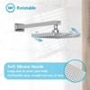 LOVMOR Shower Tub Kit, Tub and Shower Faucet Set with Single-Spray Shower Head and Tub Spout, Chrome (Valve Included) - 4 of 4
