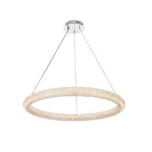 Elegant Lighting Bowen 1 - Light Chandelier in  Chrome - 1 of 4
