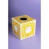 Jodhpur Mother of Pearl Tissue Box Cover, Mustard - image 3 of 4