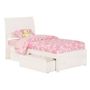 Platform Bed with Storage & Turbo Charger - Headboard, Slats & Rails Included - 1 of 4