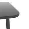 GlasFlength End Tables Contemporary Accent Furniture with Sleek Design for Modern Living Rooms, Black,43.31”*13.78”*34.65" - 3 of 4