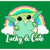 Men's Star Wars: The Mandalorian Grogu St. Patrick's Day Rainbow Lucky and Cute T-Shirt - 2 of 4