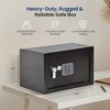 SereneLife 13.8” Digital Locking Safe Box with Mechanical Override SLSFE15 - Heavy-Duty Steel - 3 of 4
