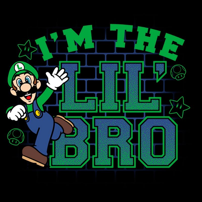 Toddler's Nintendo Luigi I'm The Lil' Bro T-Shirt, 2 of 4