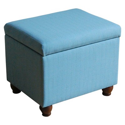 Storage Ottoman Bench Aqua - HomePop