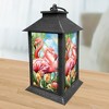 Briarwood Lane Summer Lantern 13.5" x 5.5" x 5.5" Pair of Flamingos For Summer Lantern - 2 of 3