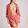 Vitamin A Women's Long Sleeve Gauze Cover Up Shirt - 3 of 4
