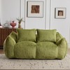 TIRAMISUBEST 75 inch Giant Bean Bag Couch Ultra Soft Rabbit Fabric 650 lb Capacity 2 Accent Pillows No Tool Setup Living Room Bedroom - 2 of 4