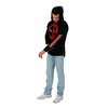 Marvel Deadpool Mask Logo Long Sleeve Black Unisex Adult Zip-Up Hoodie - 4 of 4