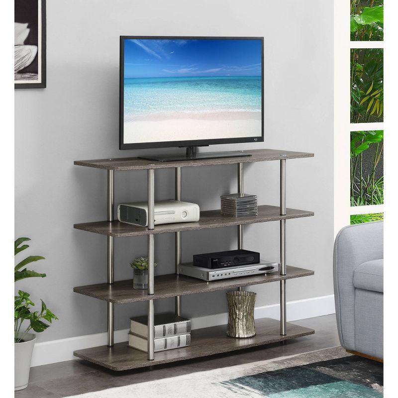 Designs2Go XL Highboy 4 Tier TV Stand for TVs up to 55" - Breighton Home, 3 of 5