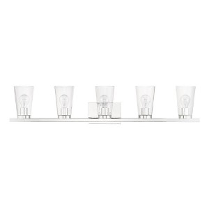 Livex Lighting Cityview 5 - Light Vanity in  Polished Chrome - 1 of 4