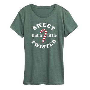Women's - Instant Message - Sweet But A Little Twisted Short Sleeve Graphic T-Shirt - 1 of 4