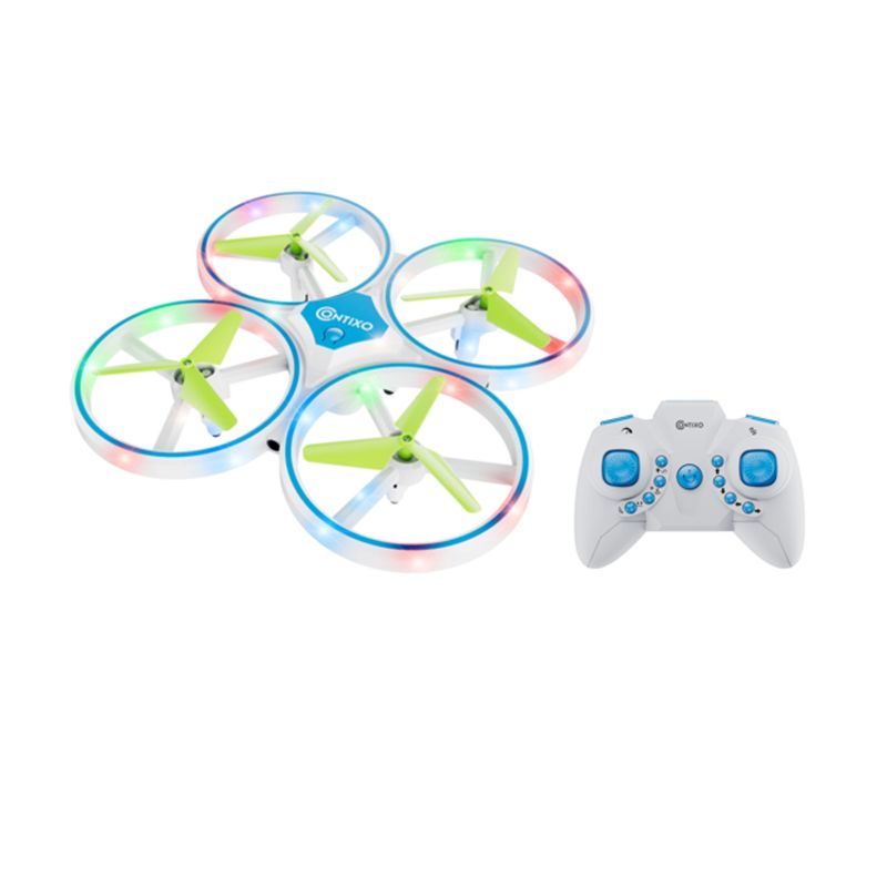 Contixo 7" TD1 Kids Indoor Outdoor RC Easy to Fly Quadcopter Drone with LED Lights with 3d Flip, 2 of 12
