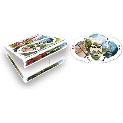 NMR Distribution Bob Ross-Shaped Playing Cards 52 Card Deck with 2 Jokers