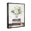 Stupell Industries Delicate White Florals on Parisian Bookstack - 3 of 4