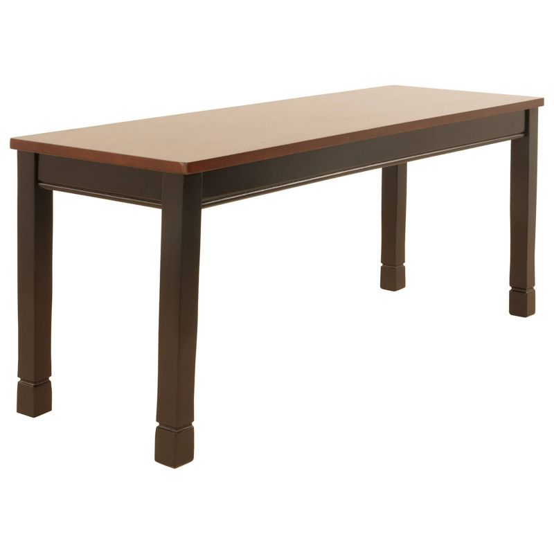 Owingsville Large Dining Room Bench Black/Brown - Signature Design by Ashley, 4 of 13