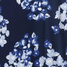 navy floral print